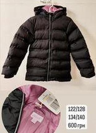 Детская весенняя курточка для девочки чорная alive 134 - 140 см2 фото