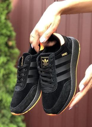 Кросівки жіночі adidas iniki чорні 🌶 smb