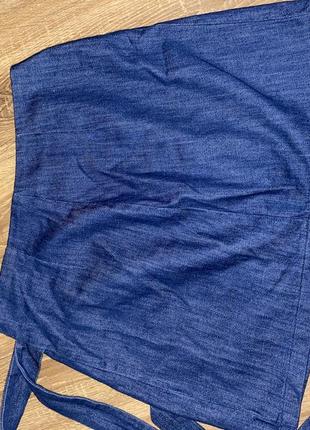 Спідниця юбка джинсова денім джинсовая stradivarius8 фото