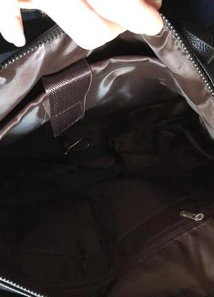 Качественная мужская деловая сумка для документов формат а4, офисная сумка-портфель черная, деловой портфель6 фото