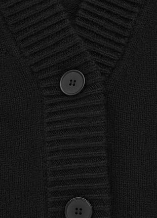 Чорний кардиган 100% вовна светр cos5 фото
