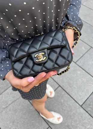 Женская сумка chanel mini молодежная сумка шанель мини через плечо из мягкой экокожи изящная брендовая сумочка9 фото