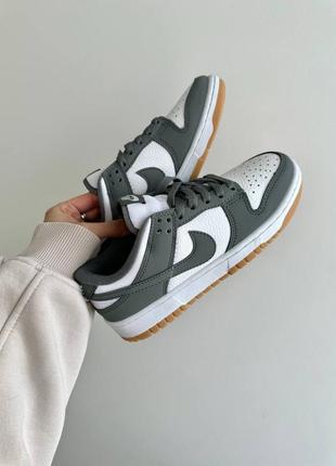 Кросівки nike sb dunk low “graphite white gum” premium1 фото