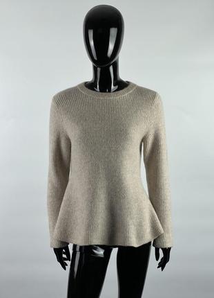 Фирменный шерстяной свитер в стиле sandro arket maje
