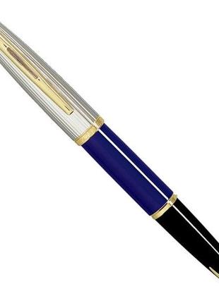 Перова ручка waterman carene deluxe blue-silver fp f 11202 + зошит