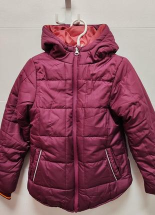 Детская весенняя курточка для девочки бордовая alive  122 -128 см1 фото