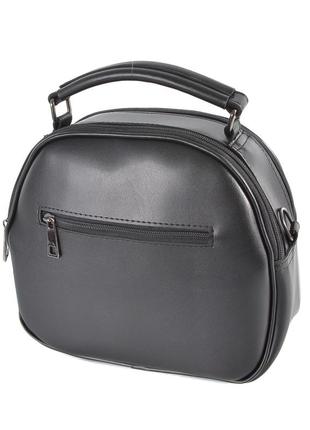 Черная - два отделения - стильная качественная стеганная кросс-боди сумочка (луцк, 806)3 фото