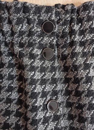 Міні спідниця у гусячу лапку франція5 фото