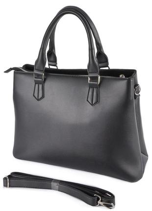 Мокко — велика каркасна якісна сумка в стилі "tote bag", відділення на блискавці (луцк, 723)10 фото