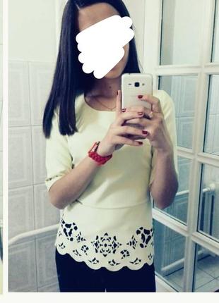 Лимонна блуза4 фото