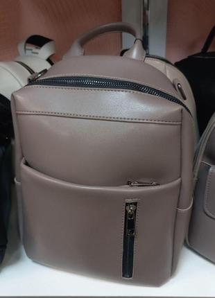 Натуральная кожа. черная - сумка-рюкзак - большой качественный с удобным карманом спереди (луцк, 802)7 фото