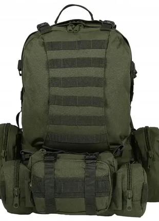 Тактичний рюкзак з підсумками mil-tec 36l olive