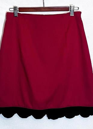 Tally weijl, вінтажна спідничка з вовни, made in france.