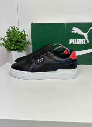 Чоловічі кеди кросівки puma bmw оригінал шкіра нові чорні3 фото