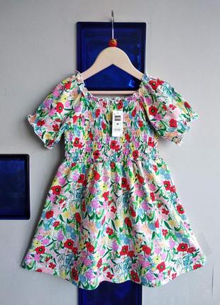Летнее цветочное платье полномерка на 3-5 лет dunnes2 фото