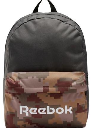 Спортивный рюкзак 24l reebok act core серый с коричневым3 фото