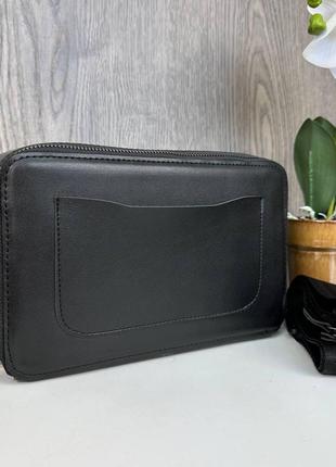 Замшевая женская мини сумочка клатч с тиснением черная lv, сумка для девушек из натуральной замши7 фото