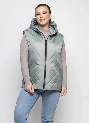 Демісезонна жіноча жилетка, розміри 48 - 62