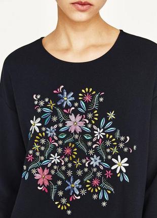 Платье с вышивкой zara,38/m 3