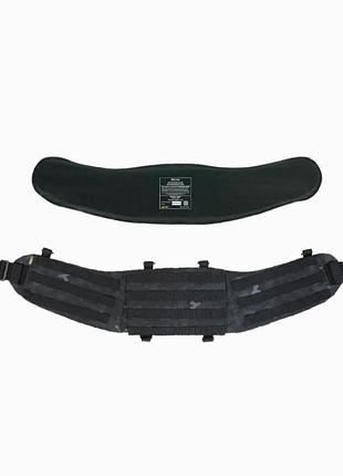 Пояс tactical elite series 1.0 чорний мультикам з балістичним пакетом м- militex 1 класу