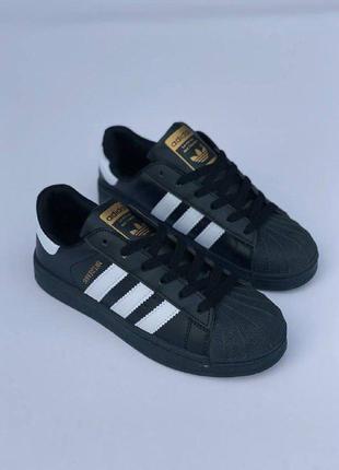 Хіт-сезону🔝кросівки adidas superstar black▫️