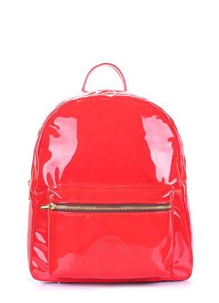 Рюкзак женский poolparty xs красный лаковый