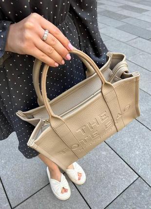 Женская сумка marc jacobs tote mj марк джейкобс большая сумка шопер на плечо легкая сумка из экокожи3 фото