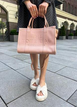 Жіноча сумка marc jacobs mj марк джейкобс tote велика сумка шопер на плече легка сумка з екошкіри3 фото