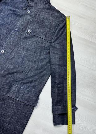 Premium sartorial zara чоловічий міцний джинсовий плащ пальто8 фото