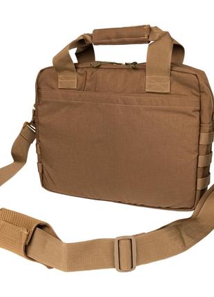 Тактическая админ сумка админ панель с ручками и регулируемым ремнем цвет койот