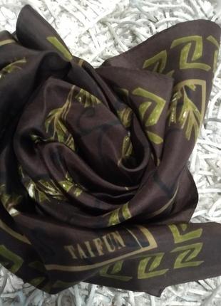 Шелковый стильный шейный платок taifun.1 фото