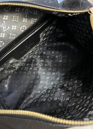 Женская сумка луи витон черная сумочка louis vuitton speedy 30 black большая модная сумка6 фото