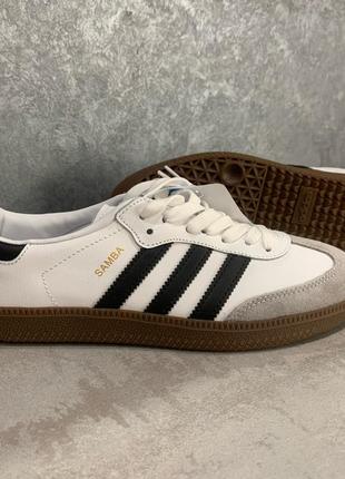 Чоловічі кросівки adidas samba white/black 42