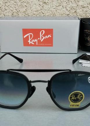 Ray ban ferrari очки унисекс солнцезащитные серо синие с градиентом линзы стекло1 фото