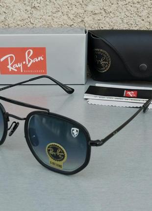 Ray ban ferrari очки унисекс солнцезащитные серо синие с градиентом линзы стекло3 фото