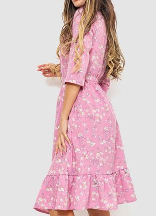 Платье с принтом, цвет розовый, 230r040-42 фото