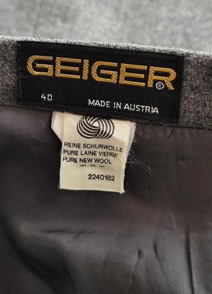 Geiger австрия шерстяная юбка миди reine schurwoolle7 фото