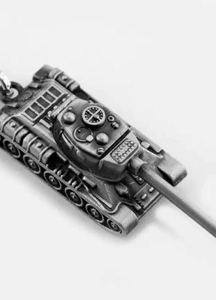 Брелок металлический для ключей "мир танков / world of tanks / танк der-3"3 фото