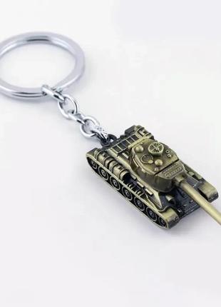 Брелок металлический для ключей "мир танков / world of tanks / танк der-3"6 фото
