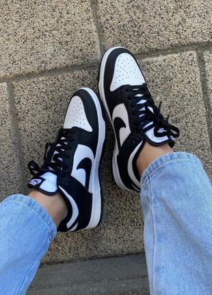 Чоловічі кросівки staple nike dunk low white/black