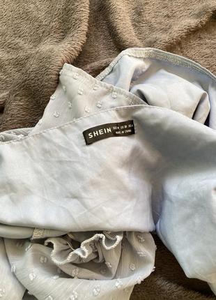 Блуза блузка корсет в корсетному стилі кроп топ бюстьє з рукавами буфами ліхтариками обʼємними в горох6 фото