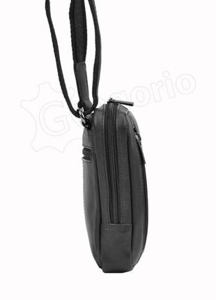 Чоловіча шкіряна сумка always wild 778-ndm чорний -4 фото