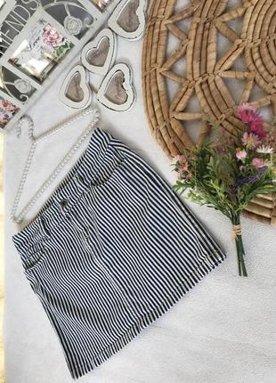 Фирменная стильная качественная натуральная джинсовая мини юбка2 фото