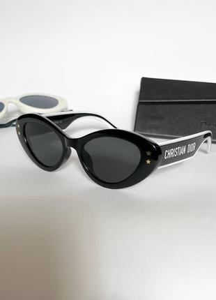 Окуляри сонцезахисні кошачі чорні uv400 очки черные солнцезащитные6 фото