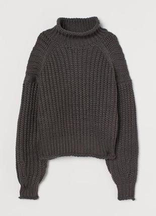 Свитер вільного крою для жінки h&m 0873279-002 m чорний