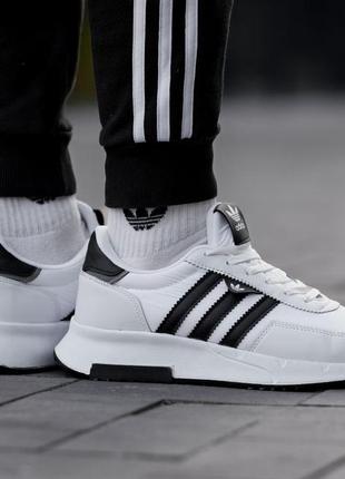 Мужские замшевые, белые с черным, стильные кроссовки adidas retropy f2. от 40 до 44 гг. 0836 ал деми4 фото