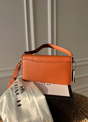 Женская сумка из эко-кожи coach коач молодежная, брендовая сумка-клатч маленькая через плечо6 фото