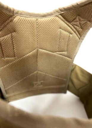 Військовий жилет для бронепластин з боковими кишенями, для плит 300х250, койот6 фото