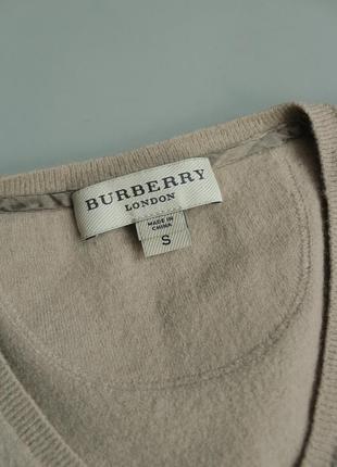 Burberry кашемір + вовна светр кофта жіночий кашеміровий вовняний барбері бежевий brunello cuccinelli prada gucci polo ralph lauren versace max mara5 фото