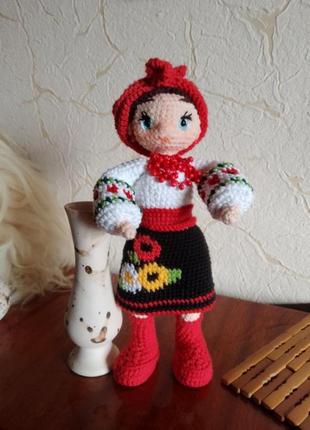 Кукла вязанная украиночка